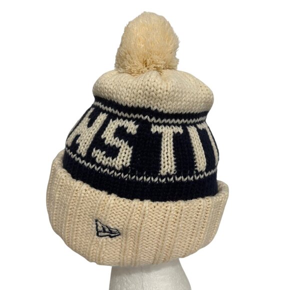 New Era NFL Titans Knit Beanie Hat One Size Removeable Pom Winter Football - Picture 5 of 7